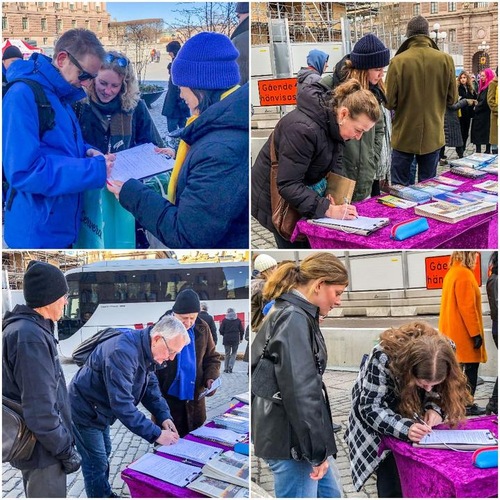 Image for article Swedia: Anggota Parlemen Bergabung dengan Praktisi dalam Latihan Dafa