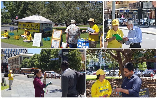 Image for article Adelaide, Australia: Orang-Orang Berterima Kasih kepada Falun Dafa Karena Membawa Pesan Harapan
