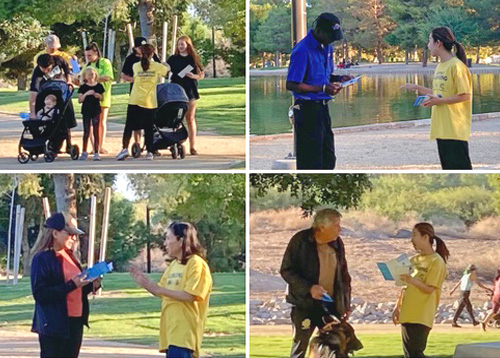 Image for article Las Vegas: Orang-Orang Senang Mempelajari tentang Falun Dafa