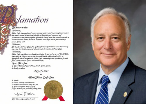 Image for article Texas, AS: Empat Kota di Wilayah Austin Memproklamasikan Hari Falun Dafa