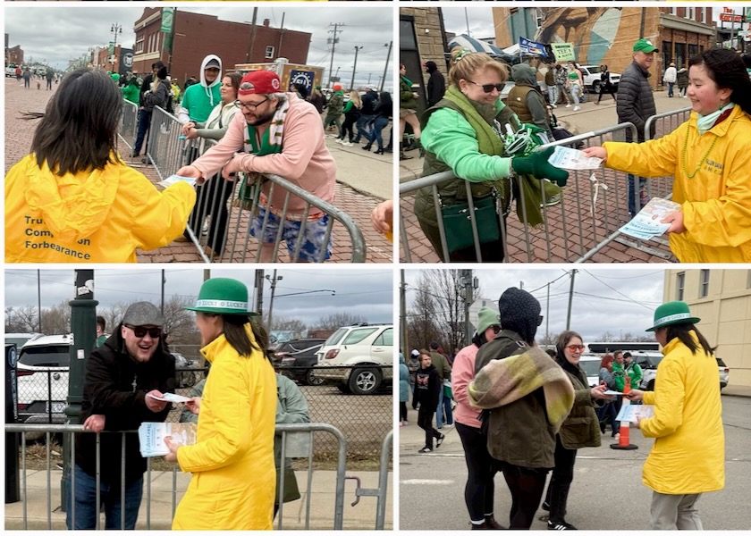 Image for article Detroit, AS: Memperkenalkan Falun Dafa dalam Parade Hari St. Patrick