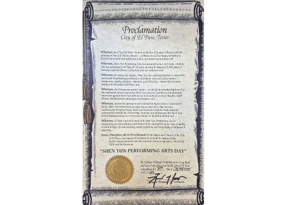 Image for article Texas, AS: “Bangga Mendukung Shen Yun Performing Arts”